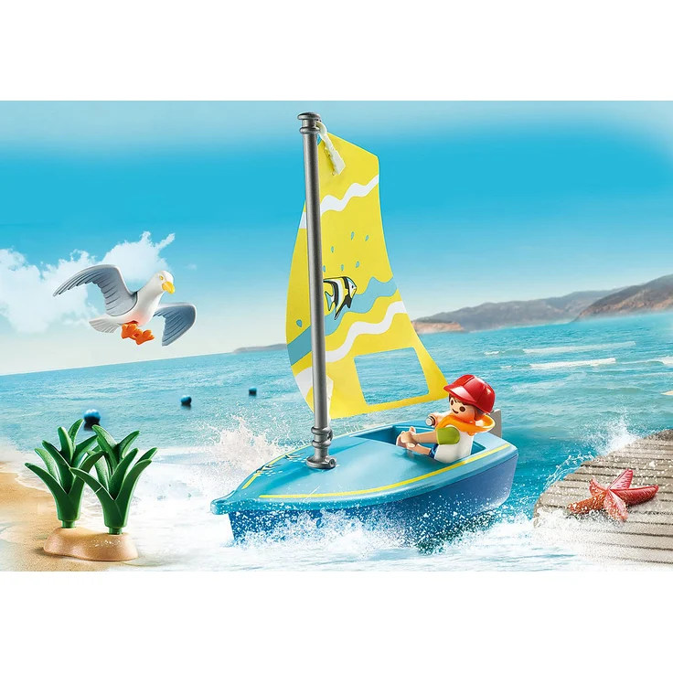 Playmobil Family Fun 70438 'Segeljolle', 17 Teile, ab 4 Jahren – Bild 4