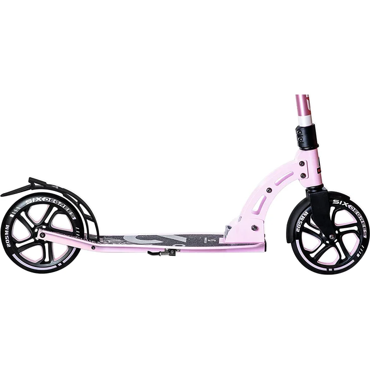 Six Degrees 569 'Aluminium Scooter 205 mm' Scooter, ab 6 Jahren, 5-fach höhenverstellbar bis 102 cm, klappbar, max. belastbar bis 100 kg, pastellrosa – Bild 3