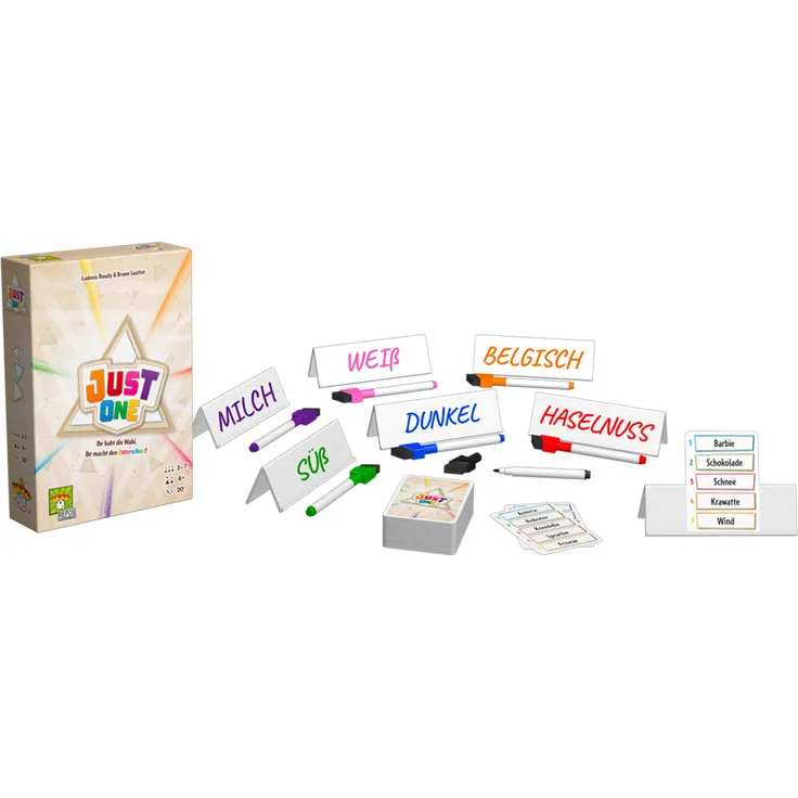 REPOS Production 'Just One', ab 8 Jahren, 2-7 Spieler, ca. 20 Minuten Spielzeit (deutsch), Spiel des Jahres 2019