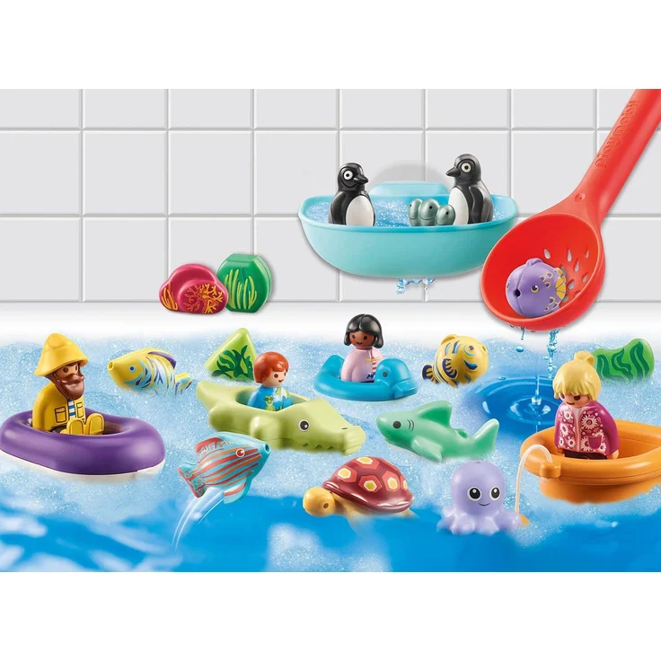 Playmobil 1.2.3 AQUA 71086 'Adventskalender Badespaß', 25 Teile, ab 1,5 Jahren – Bild 3