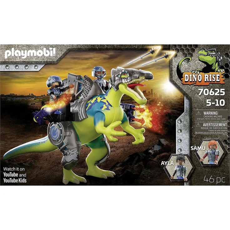 Playmobil Dino Rise 70625 'Spinosaurus: Doppelte Verteidigungs-Power', 46 Teile, ab 5 Jahren – Bild 3