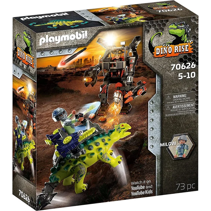 Playmobil Dino Rise 70626 'Saichania: Abwehr des Kampfläufers', 73 Teile, ab 5 Jahren – Bild 1