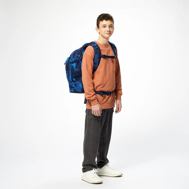 Satch Pack 'Troublemaker' Schulrucksack, 30 Liter, 1,2 kg, blau – Bild 6