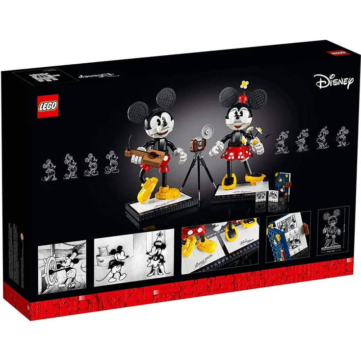 LEGO Disney 43179 'Micky Maus und Minnie Maus', 1739 Teile, ab 18 Jahren, viele fantastische Details, Retro-Optik – Bild 4