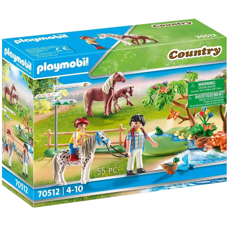 Playmobil Country 70512 'Fröhlicher Ponyausflug', 55 Teile, ab 4 Jahren
