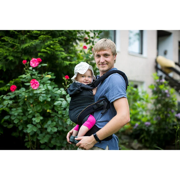 Manduca 'XT Cotton' Babytrage 2020, 3 Tragepositionen, in Denimblack – Bild 4