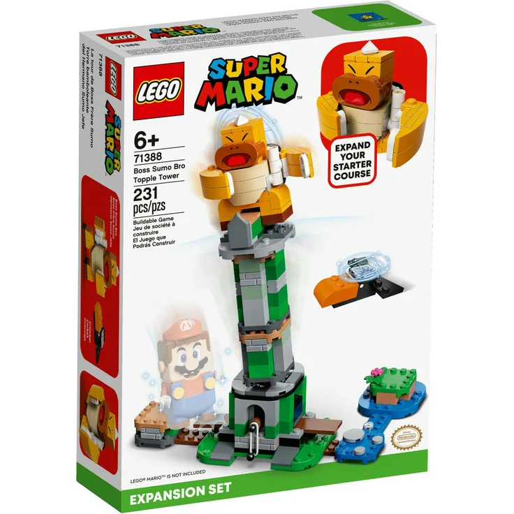 LEGO Super Mario 71388 'Kippturm mit Sumo-Bruder-Boss - Erweiterungsset', 231 Teile, ab 6 Jahren – Bild 3