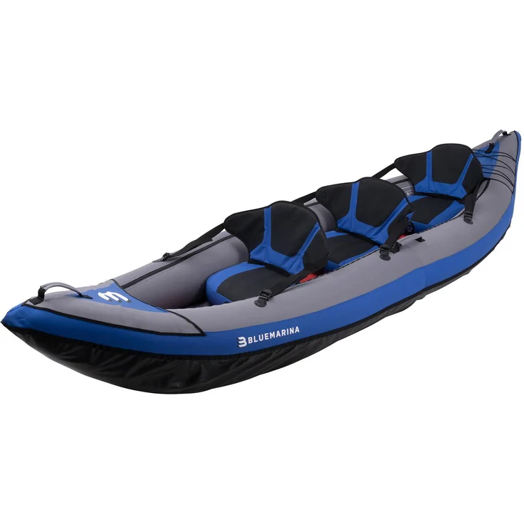 Bluemarina Kajak Samoa 3er Luftkajak Kanu aufblasbar Schlauchboot Paddelboot – Bild 4