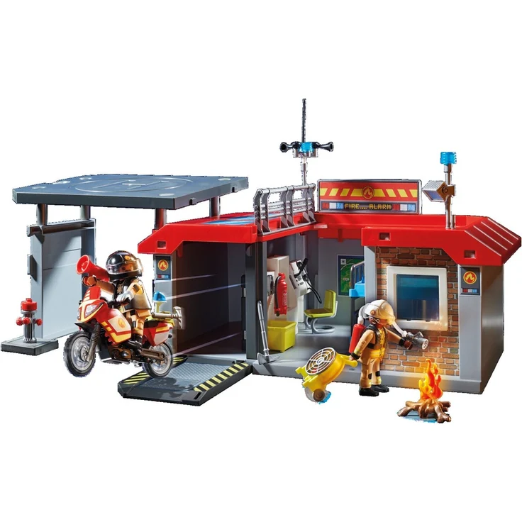 PLAYMOBIL City Action 71193 'Mitnehm-Feuerwehrstation', 61 Teile, ab 4 Jahren – Bild 2