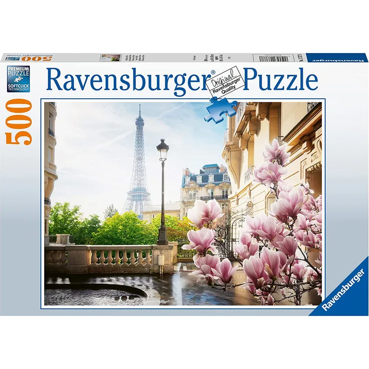 Ravensburger Puzzle 17377 Frühling in Paris - 500 Teile Puzzle für Erwachsene und Kinder ab 12 Jahren