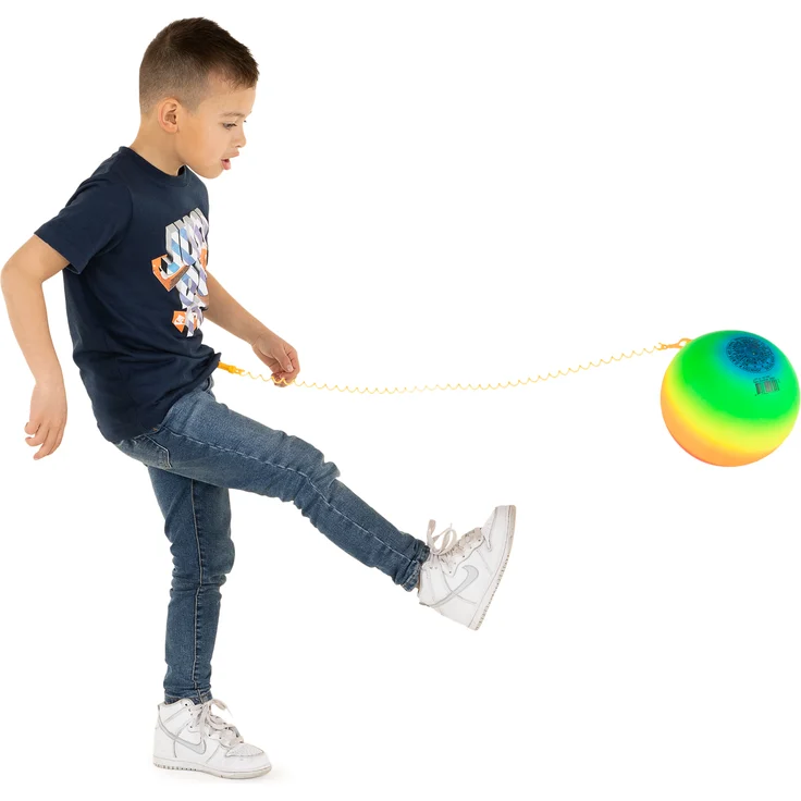 Johntoy Regenbogenkugel mit Schlüsselschnur Größe 5 – Bild 3