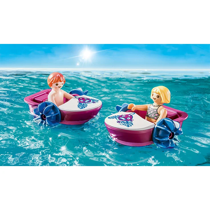 Playmobil Family Fun 70612 'Paddleboot-Verleih mit Saftbar', 91 Teile, ab 4 Jahren – Bild 4