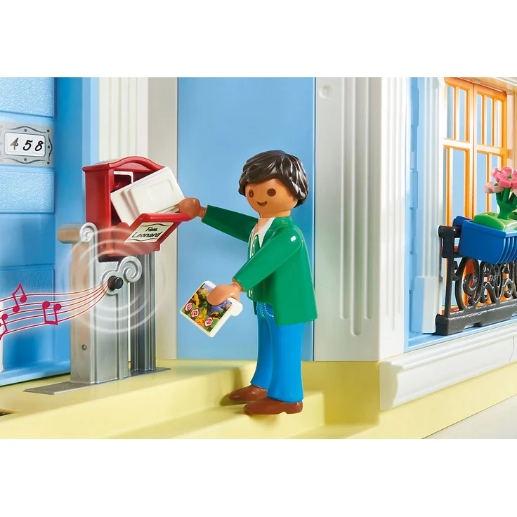 Playmobil Dollhouse 70205 'Mein Großes Puppenhaus', 592 Teile, ab 4 Jahren, mit funktionsfähiger Türklingel – Bild 4