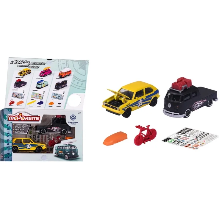 Majorette Spielzeugauto Volkswagen VW The Originals Set Racing 2er Pack 212055006Q01