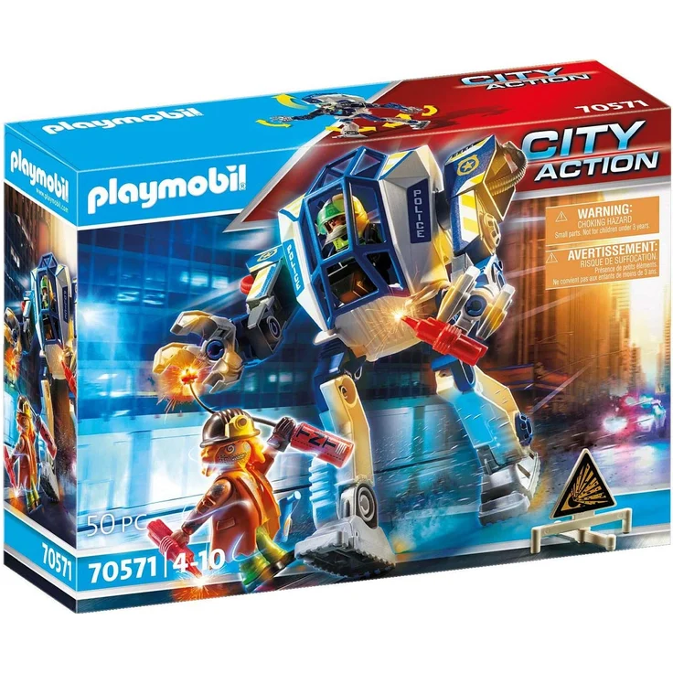 Playmobil City Action 70571 'Polizei-Roboter: Spezialeinsatz', 50 Teile, ab 4 Jahren – Bild 1