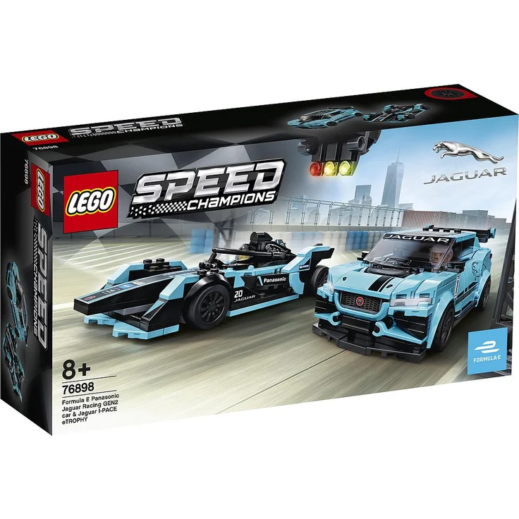 LEGO Speed Champions 76898 'Formula E Panasonic Jaguar Racing GEN2 car & Jaguar I-PACE eTROPHY', 565 Teile, ab 8 Jahren – Bild 3