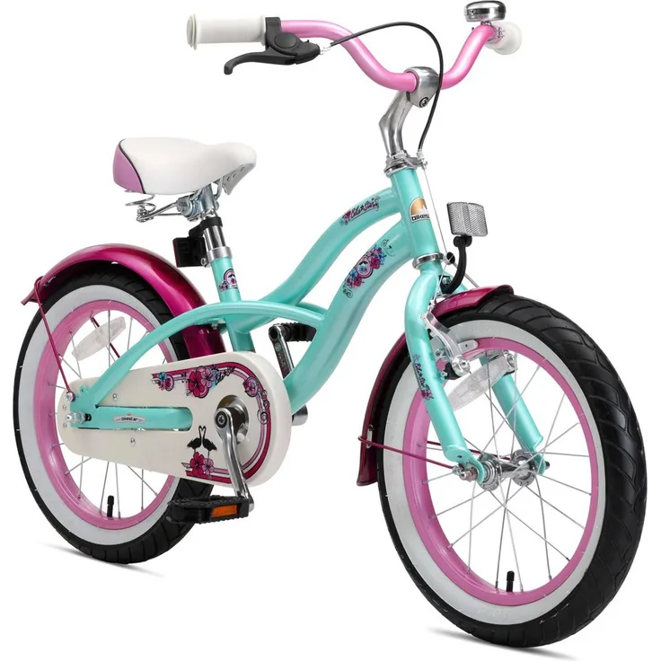 Bikestar 'Deluxe Cruiser' Kinderfahrrad 16 Zoll Pepper Mint