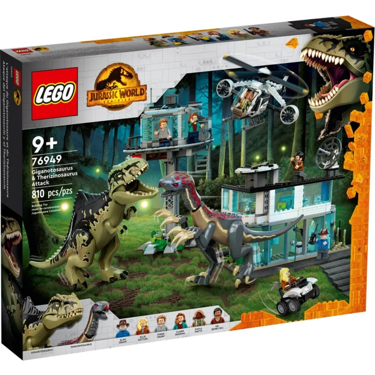 LEGO Jurassic World 76949 'Giganotosaurus & Therizinosaurus Angriff', 810 Teile, ab 9 Jahren – Bild 3