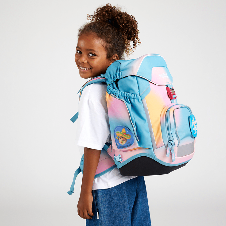 Ergobag Pack 'UrlaubsfieBär' Schulranzen-Set, 20 Liter, 6-teiliges Set, 2023, orange/pink/türkis – Bild 6