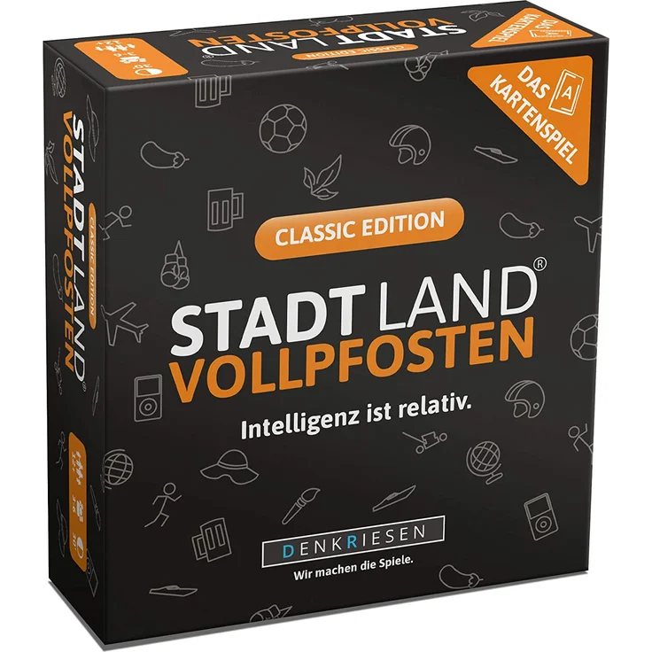 DENKRIESEN 'STADT LAND VOLLPFOSTEN – Das Kartenspiel – Classic Edition', ab 12 Jahren, 3 - 6 Spieler, 30 min Spielzeit – Bild 2