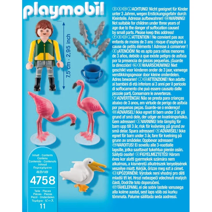 Playmobil Special Plus 4758 'Tierpfleger mit exotischen Vögeln', 11 Teile, ab 4 Jahren – Bild 2