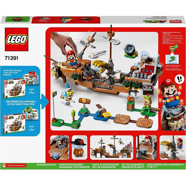 LEGO Super Mario 71391 'Bowsers Luftschiff - Erweiterungsset', 1152 Teile, ab 8 Jahren – Bild 4