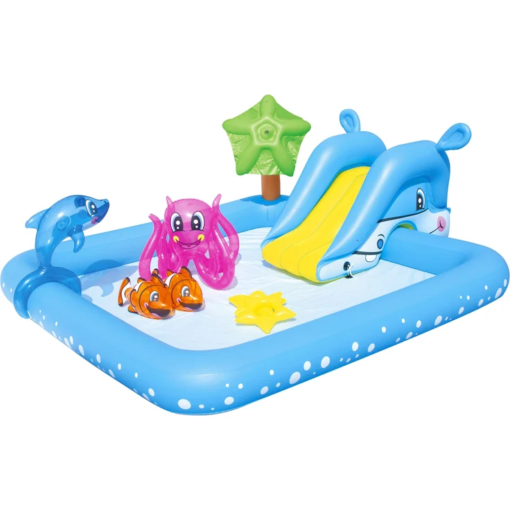 Bestway 'Wasserspielcenter "Aquarium"' 239 x 206 x 86 cm, ab 2 Jahren, inkl. Rutsche und Wasser-Sprüher – Bild 2