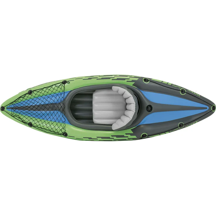 Intex 68305NP 'Challenger K1', Kajak-Set, für 1 Person, max. Tragkraft 100 kg, grün/blau – Bild 2