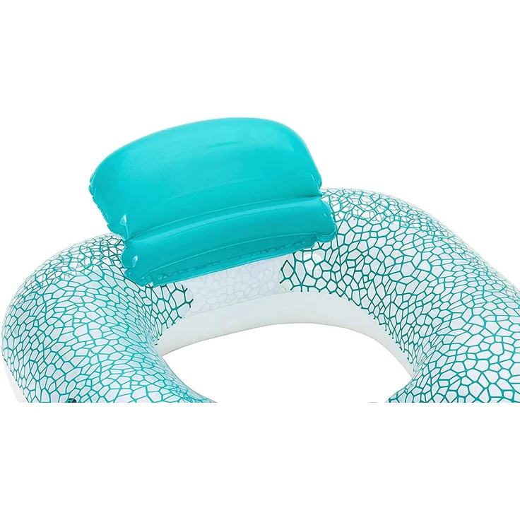 Bestway Schwimmsessel 'Flip-Kissen', 102 x 94 cm, maximal belastbar bis 90 kg, inkl. Getränkehalter – Bild 2