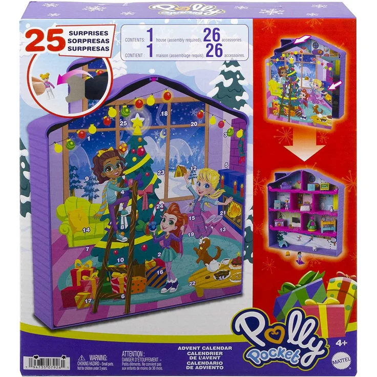 Mattel 'Polly Pocket Adventskalender', 25 Überraschungen, ab 4 Jahren – Bild 1