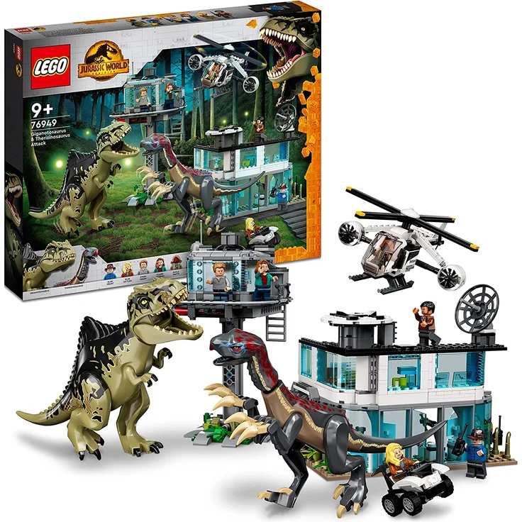 LEGO Jurassic World 76949 'Giganotosaurus & Therizinosaurus Angriff', 810 Teile, ab 9 Jahren – Bild 1