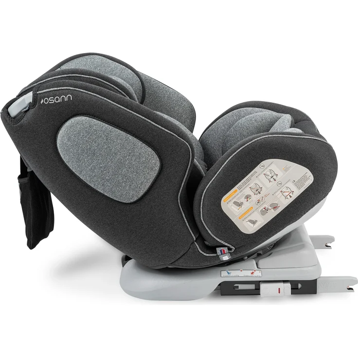 Osann 'One 360°' Autokindersitz Universe Grey 0 bis 36 kg (Gruppe 0+/1/2/3), drehbar, Isofix, mit Seitenaufprallschutz – Bild 3