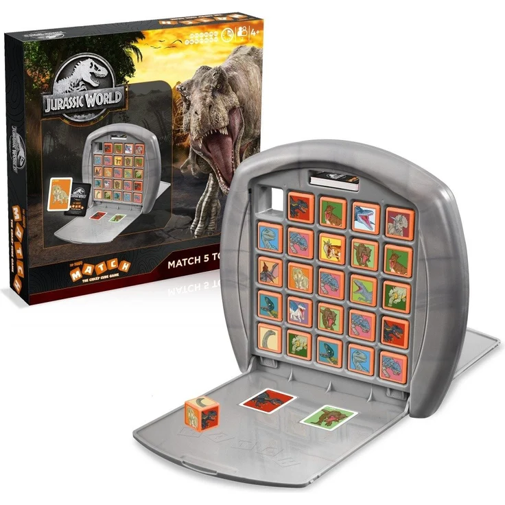 Winning Moves 46657 - Top Trumps Match Jurassic World, Strategiespiel