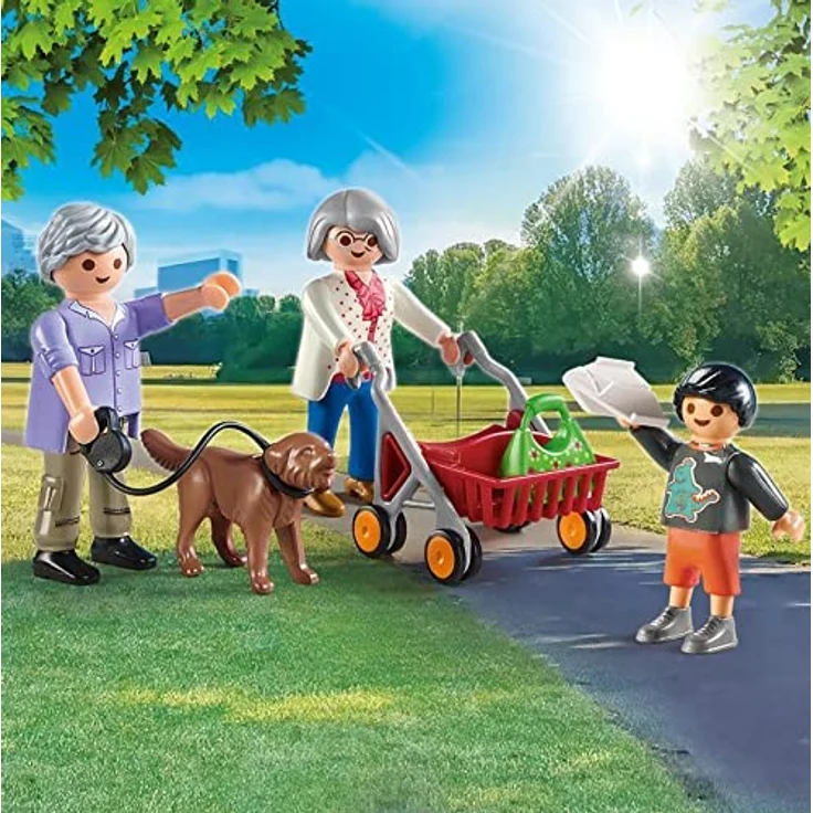 PLAYMOBIL City Life 70990 'Großeltern mit Enkel', 14 Teile, ab 4 Jahren – Bild 3