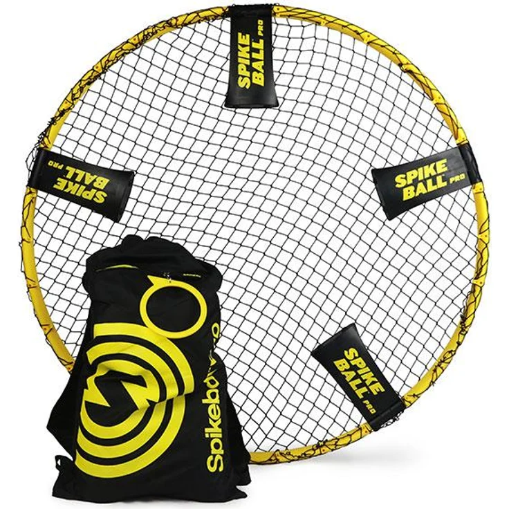 Spikeball 'Pro Set' - verbessertes, stärkeres Netz, mehr Spin durch neu designte Bälle, schwarz/gelb – Bild 2