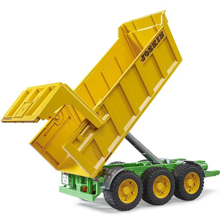 Bruder 02212 'Joskin Wannenkippanhänger', ab 4 Jahren, 3-achsiges Fahrwerk, 45,7 × 18,1 × 20,8 cm, gelb - Preisvergleich – Bild 4