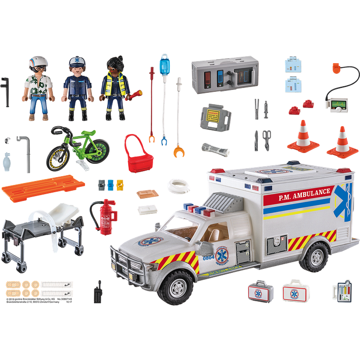 Playmobil City Action 70936 'Rettungs-Fahrzeug: US Ambulance', 93 Teile, ab 5 Jahren – Bild 2