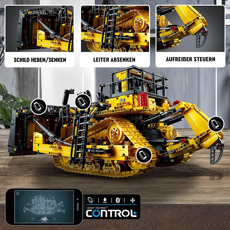 LEGO Technic 42131 'Cat D11 Bulldozer', 3854 Teile, ab 18 Jahren, steuerbar per App – Bild 7
