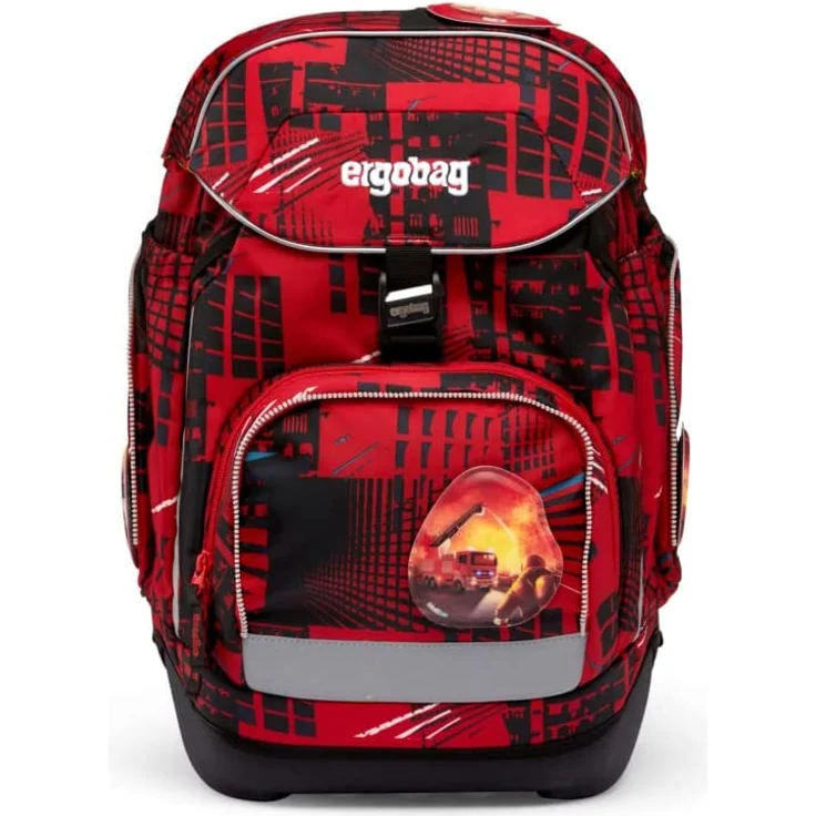 Ergobag Pack 'AlarmBärreitschaft' Schulranzen-Set, 20 Liter, 6-teiliges Set, 2023, rot/schwarz – Bild 2