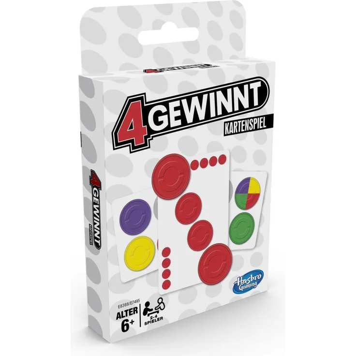 Hasbro Gaming '4 Gewinnt Kartenspiel', ab 6 Jahren, 2–4 Spieler, der Spieleklassiker als Kartenspiel