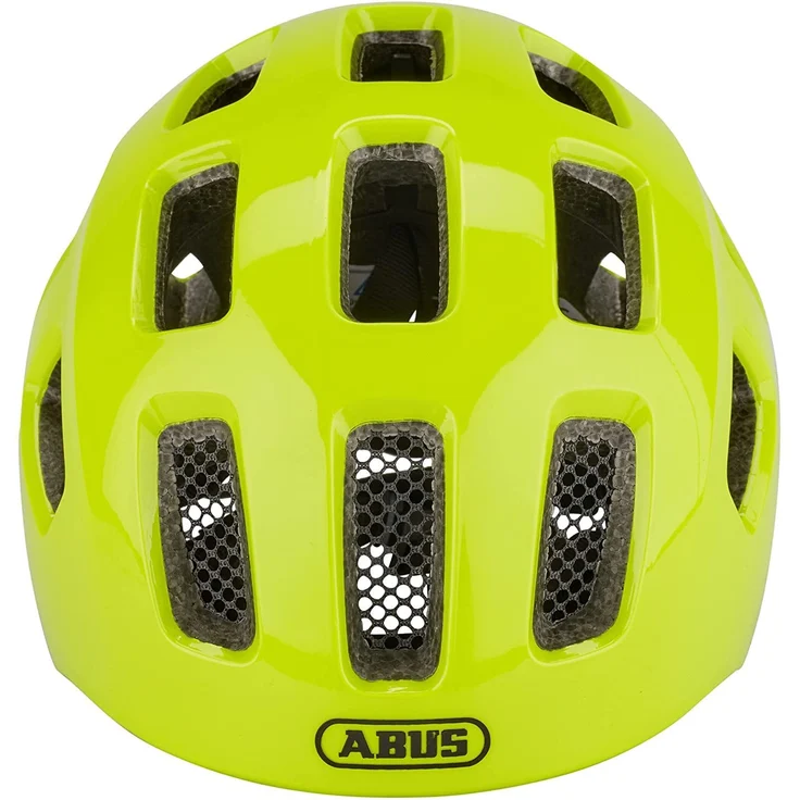 Abus 'Youn-I 2.0' Kinderfahrradhelm signal yellow, Kopfumfang 52-57 cm, mit integriertem LED-Rücklicht – Bild 3