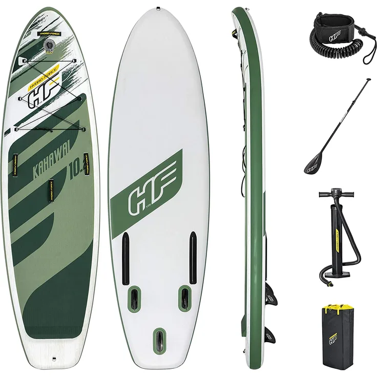 Bestway Hydro-Force 'Kahawai', SUP Board-Set, 310 x 86 x 15cm, max. Belastbarkeit bis 140kg, grün