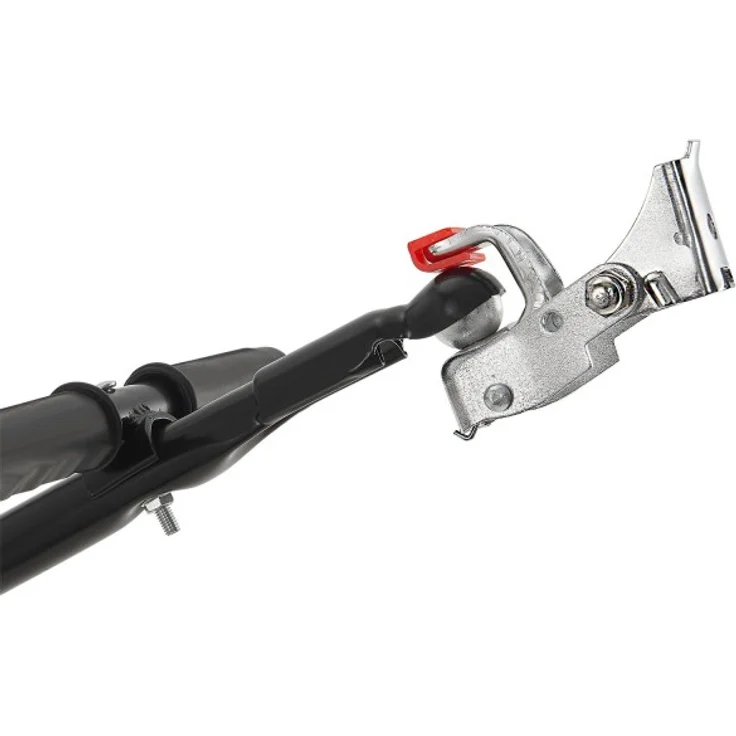 Juskys Fahrradanhänger für Fahrrad 40 kg Zuladung Schwarz, 90 l, Luftbereifung – Bild 9