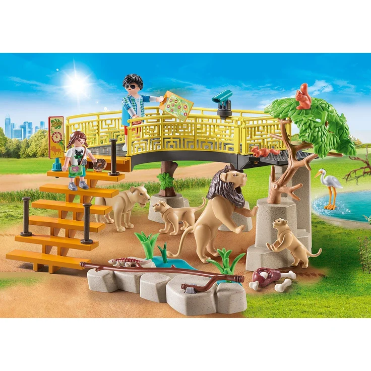PLAYMOBIL Family Fun 71192 'Löwen im Freigehege', 58 Teile, ab 4 Jahren – Bild 4