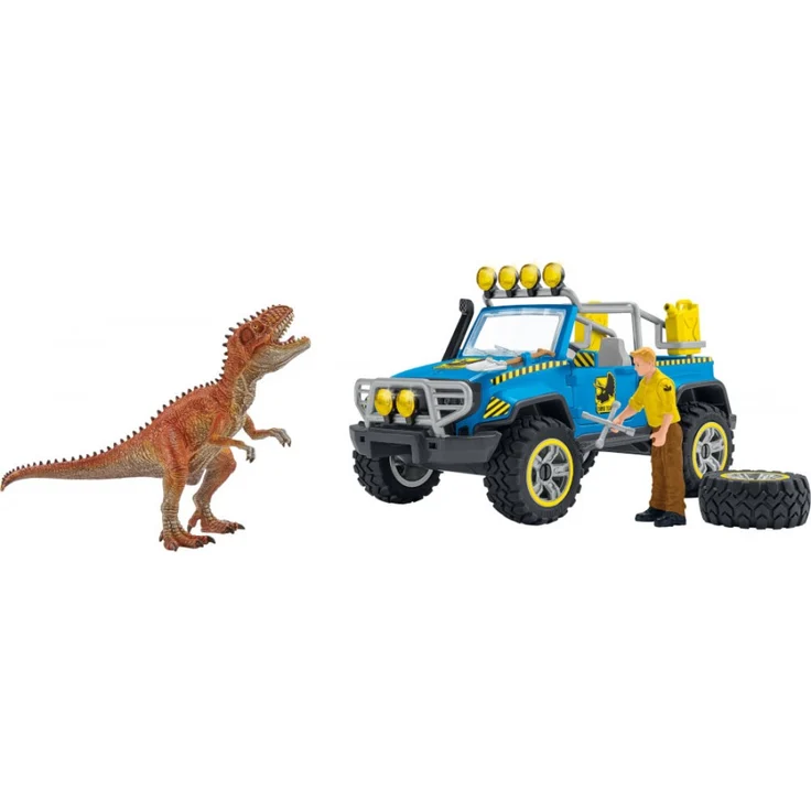 Schleich Dinosaurs 41464 'Geländewagen mit Dino-Aussenposten', ab 4 Jahren, 14 Teile – Bild 3