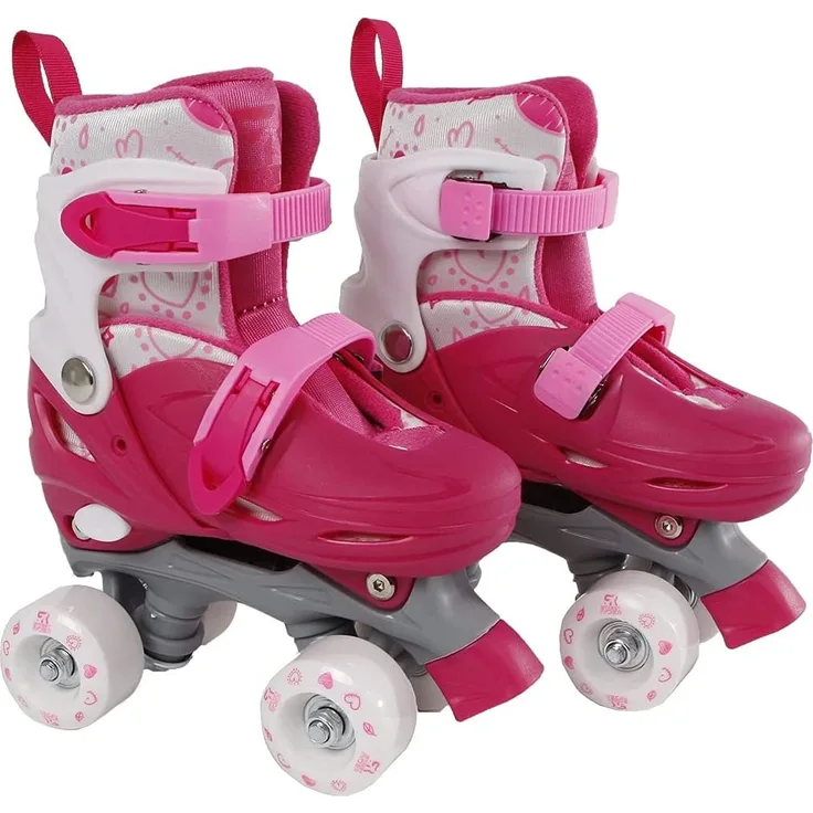Street Rider Rollschuhe, verstellbar, Gr. 27-30, Rosa
