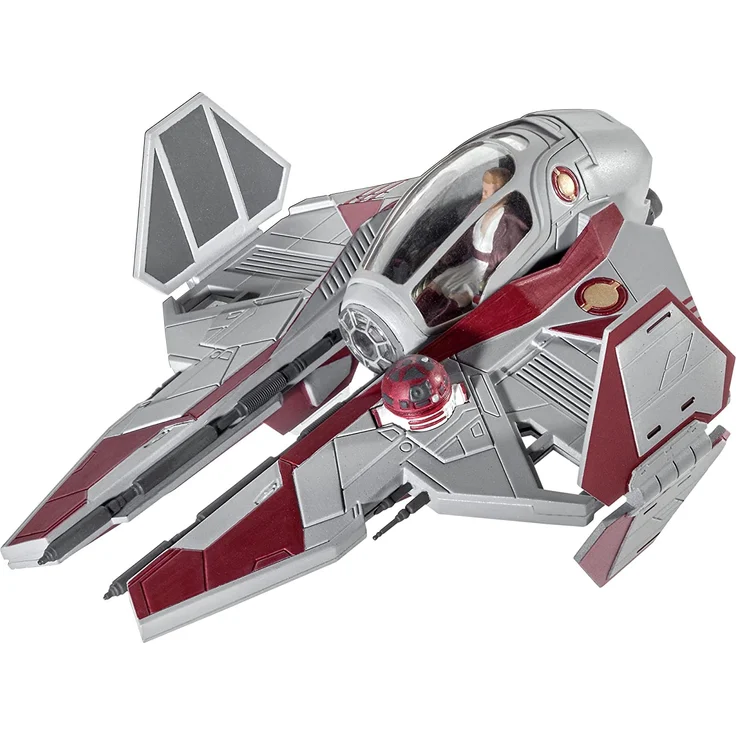 Revell Modellbausatz Star Wars Obi Wan's Jedi Starfighter im Maßstab 1:58, Level 3, originalgetreue Nachbildung mit vielen Detai – Bild 3