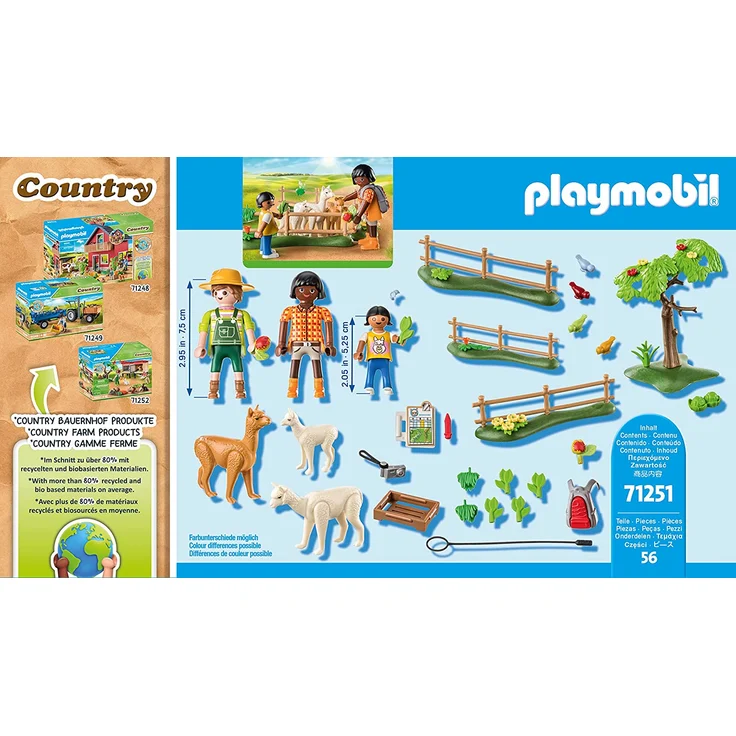 PLAYMOBIL Country 71251 'Alpaka-Wanderung', 56 Teile, ab 4 Jahren – Bild 3
