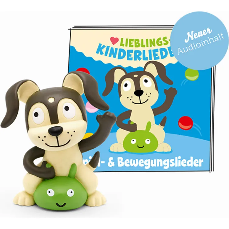 Tonies Lieblings-Kinderlieder 'Spiel- und Bewegungslieder', Hörfigur mit 54 Minuten Spielzeit, ab 3 Jahren