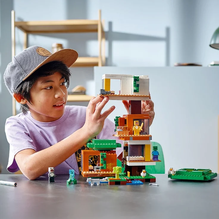 LEGO Minecraft 21174 'Das moderne Baumhaus', 909 Teile, ab 9 Jahren – Bild 5